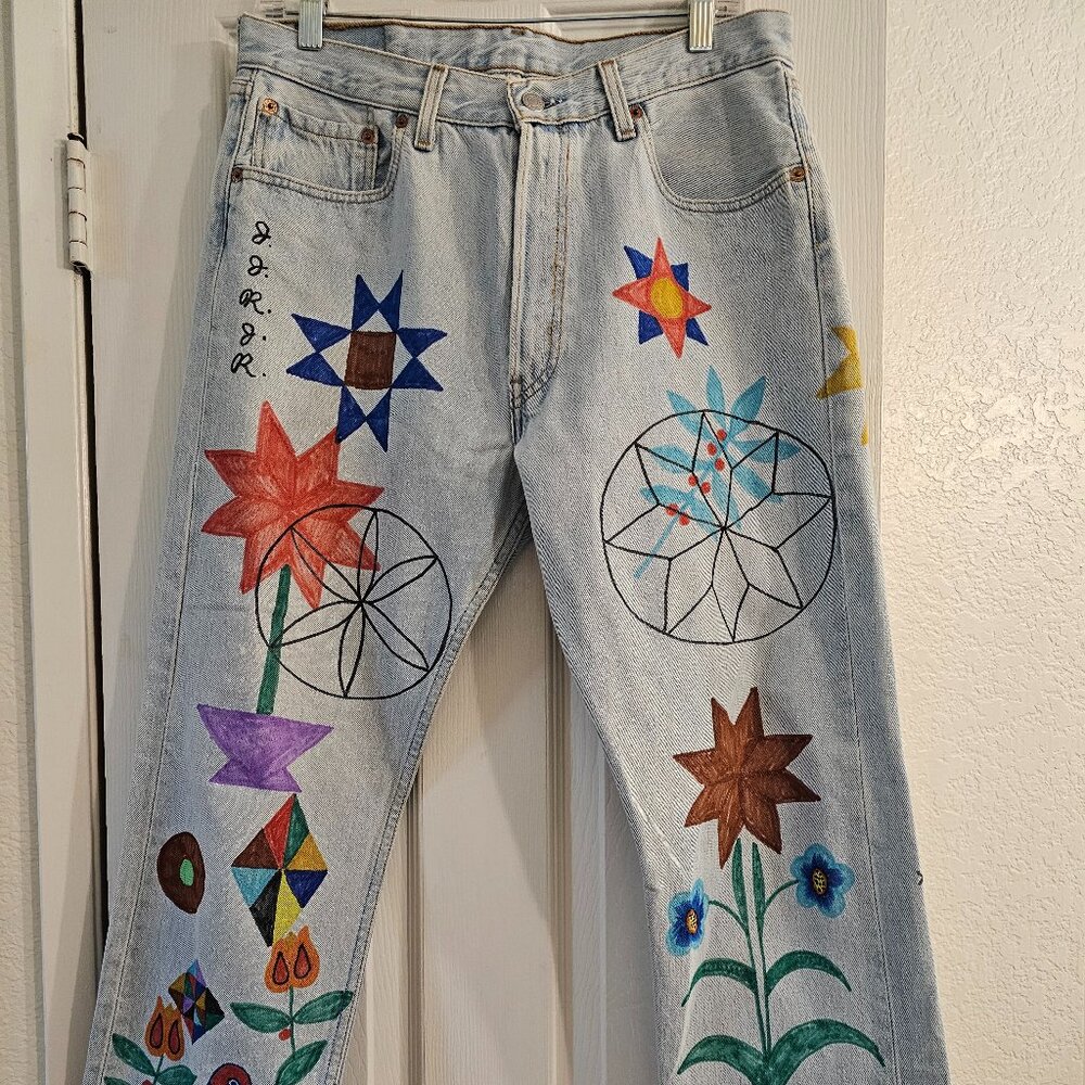 Hand Painted Vintage Levi's